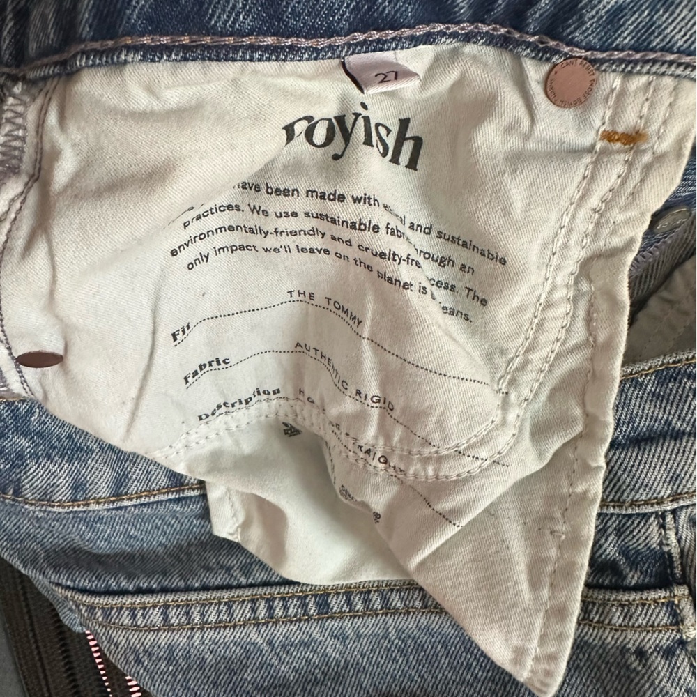 NWT Boyish Relaxed Light Blue Ripped Jeans - Picture 8 of 11